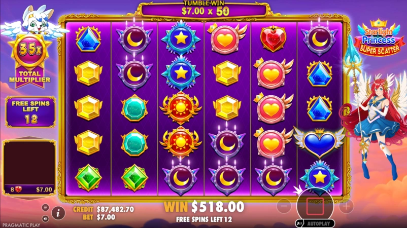 Starlight Princess Super Scatter Çarpanlar