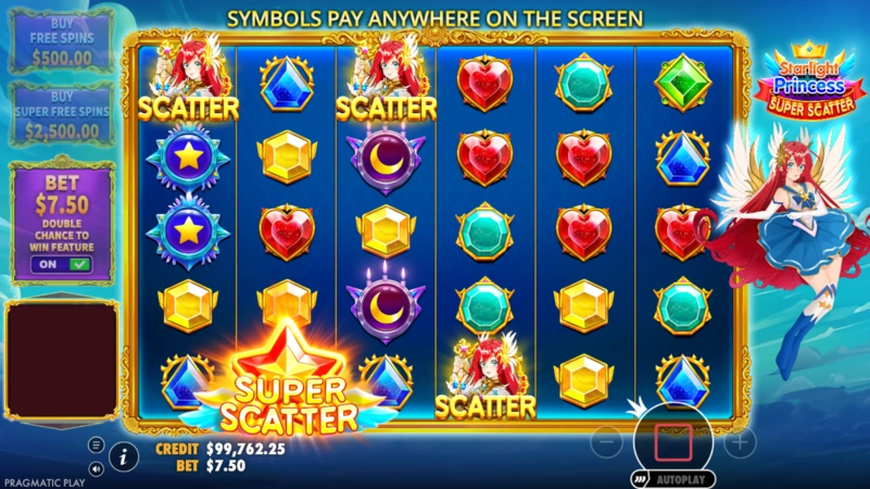 Starlight Princess Super Scatter 4 Scatters